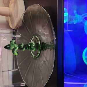 Uranium glass serving tray